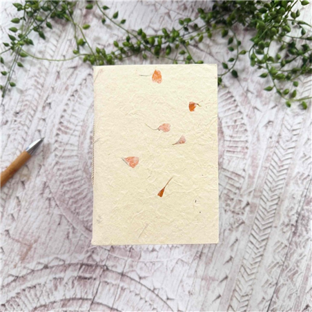 Quaderno Fatto A Mano A6 Carta Lokta Eco Marigold