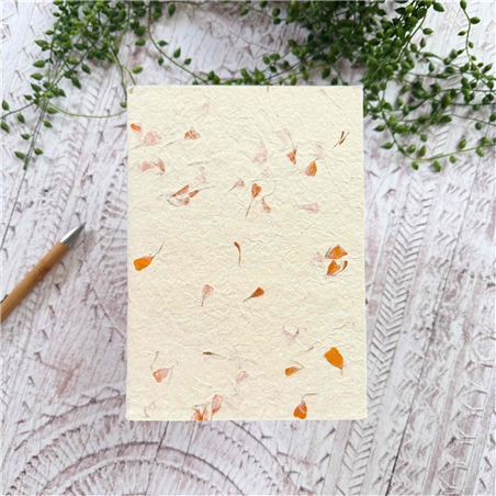 Quaderno Fatto A Mano A5 Carta Lokta Eco Marigold