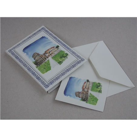Biglietto 11,5x17cm Taschetta 10/10 Roma Colosseo