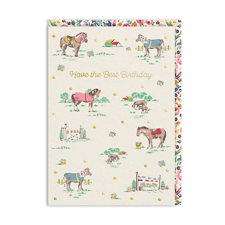 Biglietto Auguri Cath Kidston Ponies