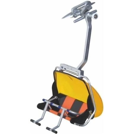 Seggiola 4 Posti Nero/arancio