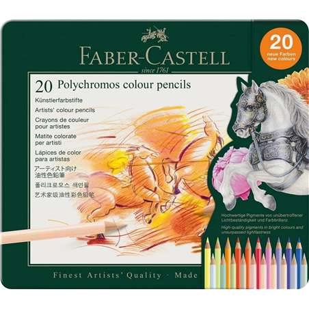 Matite Polychromos Pezzi 20 Scatola In Metallo