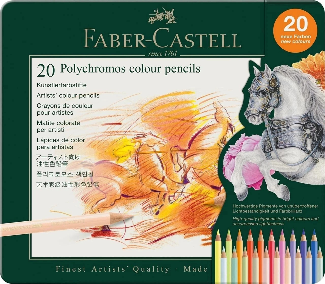 Matite Polychromos Pezzi 20 Scatola In Metallo