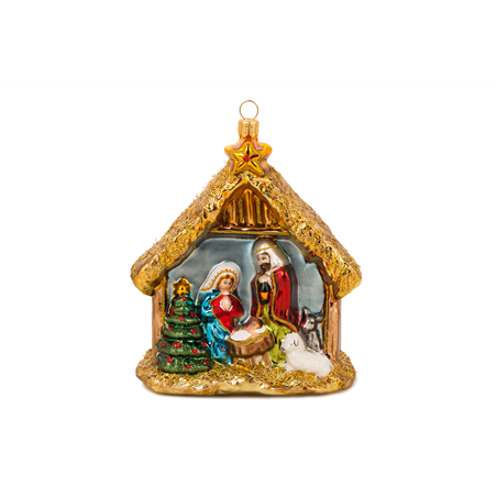 Ornamento Vetro Da Collezione  Holy Family