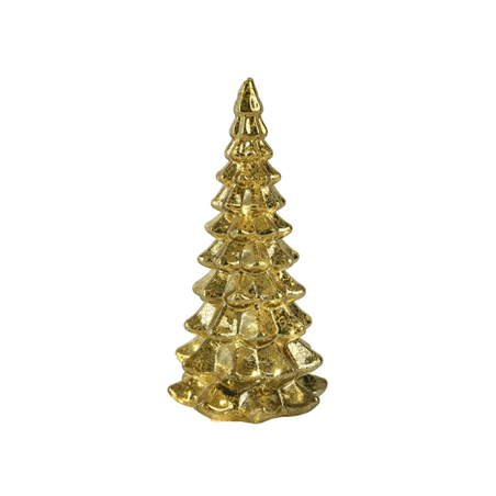 Albero Vetro H21cm D10cm A Batteria Interno Gold/warm White