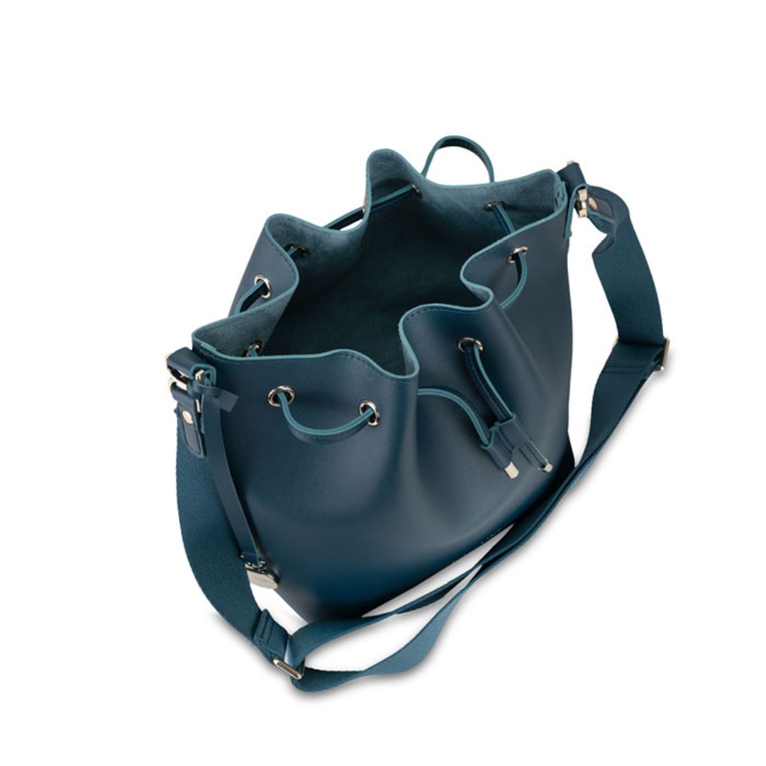 Borsa Secchiello June Chic Bucket Bag Petrol Green — immagine 4