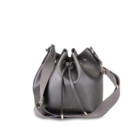Borsa Secchiello June Chic Bucket Bag Metallic Black