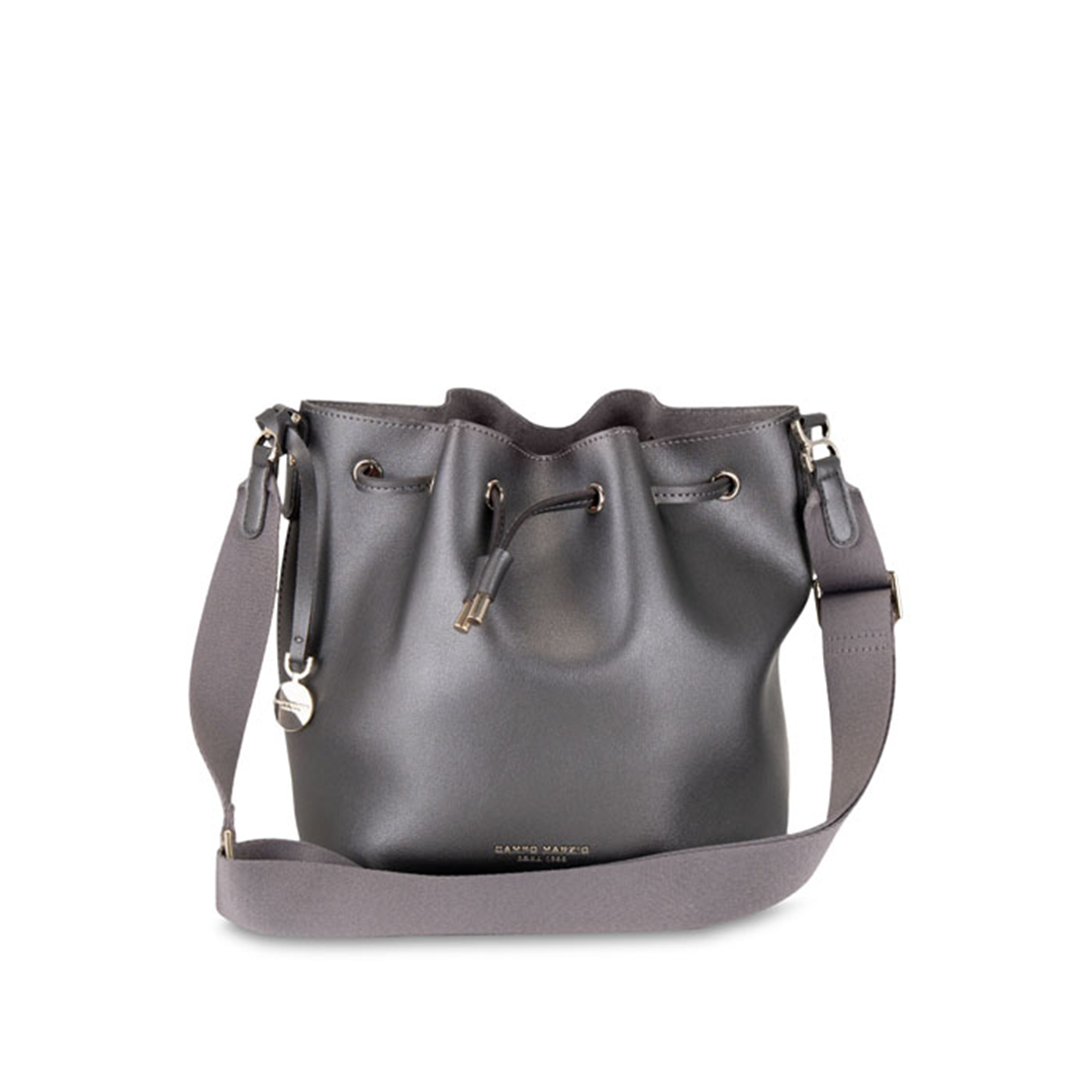 Borsa Secchiello June Chic Bucket Bag Metallic Black — immagine 3