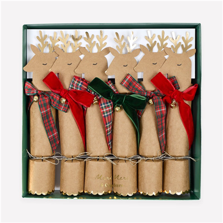 Crackers Merimeri 28cm Plaid&velvet Reindeer