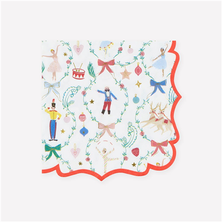 Tovagliolo Carta 13x13cm Natale 16pz Merimeri New York City Ballet