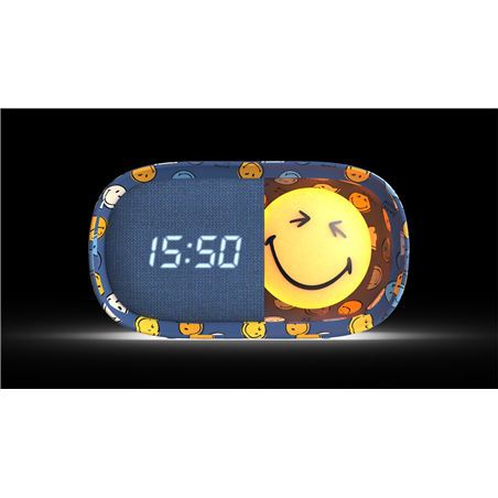 Dreamy Clock Smiley World Blue
