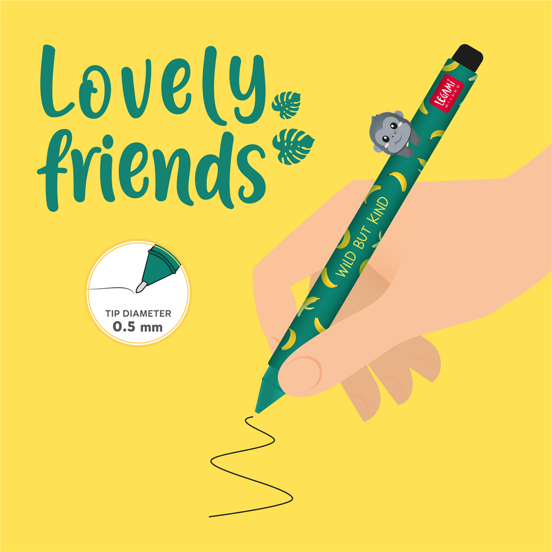 Penna Gel Lovely Friends  Gorilla — immagine 3