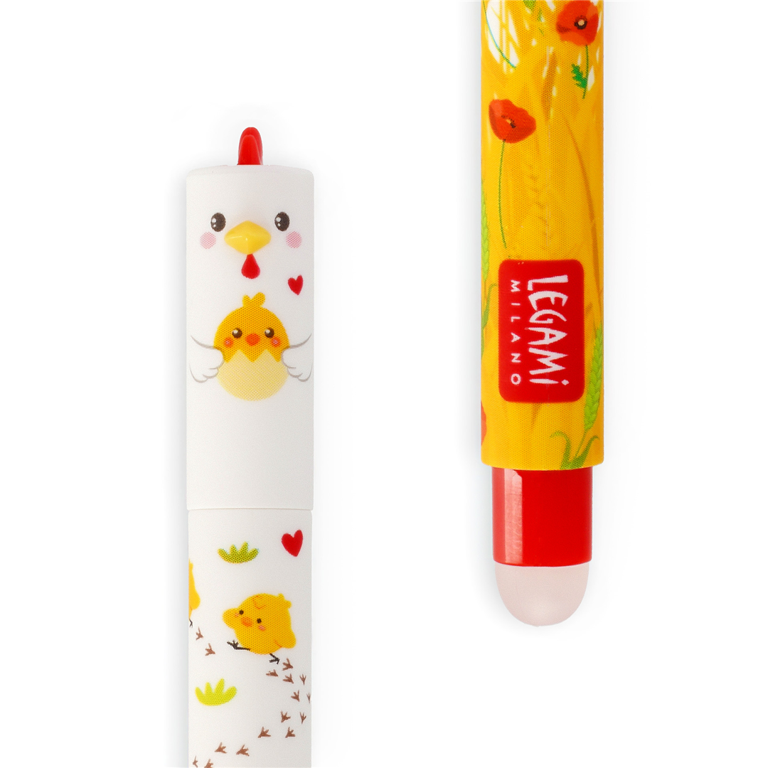 Penna Gel Cancellabile Gallina — immagine 3