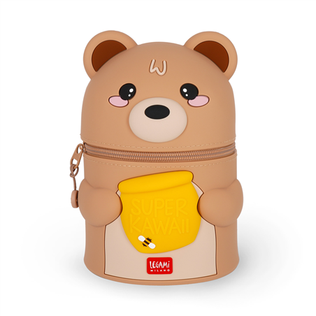 Super Kawaii - 2-In-1 Silicone Pencil Case Teddy Bear