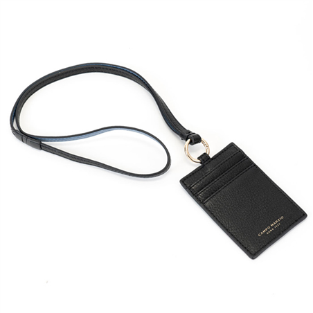 Porta Badge Zurich Black - Lapis Blue