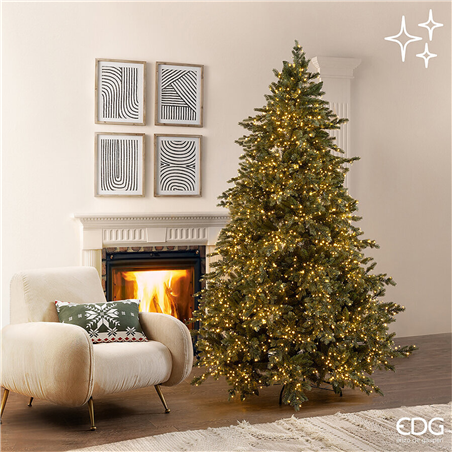 Albero Pino Argentato H240cm D166cm 5000led Sage