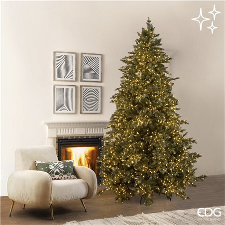 Albero Pino Argentato H270cm D170cm 6500led Sage