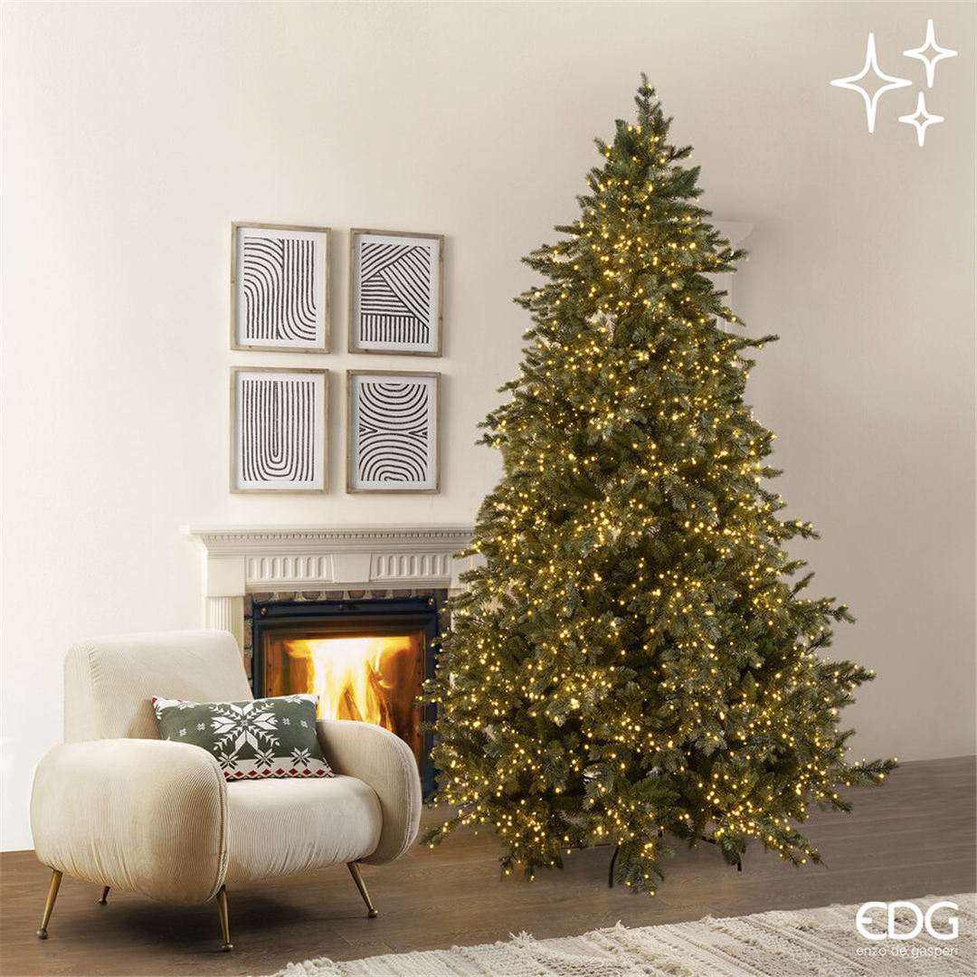 Albero Pino Argentato H270cm D170cm 6500led Sage