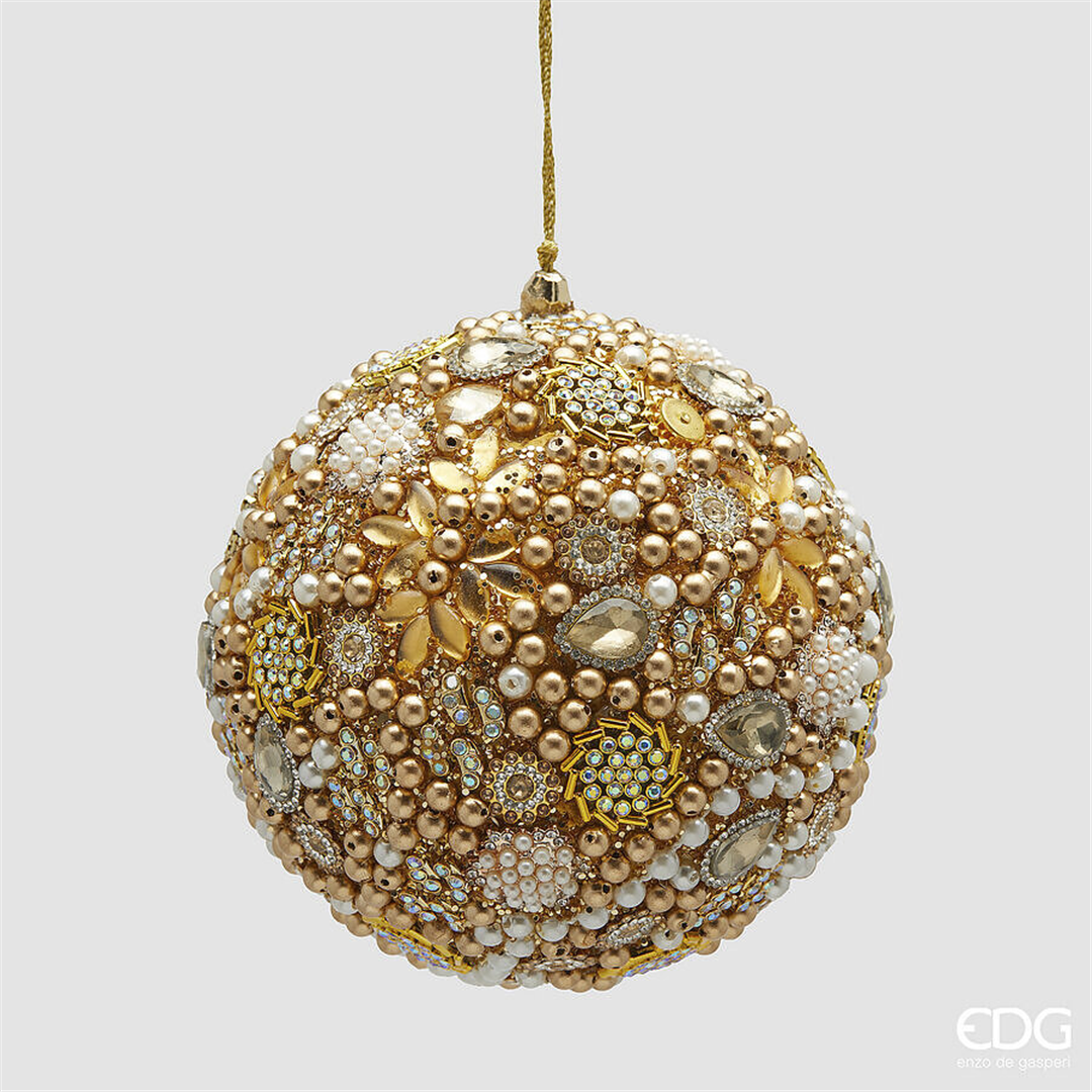 Sfera Pvc D12cm Mille Perle Gold