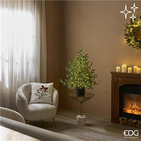 Albero Lucciole Con Vaso H90cm 400led D75cm
