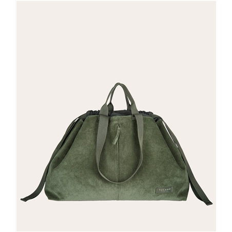 Borsa Carry Corduroy Weekender Bag 43l Verde