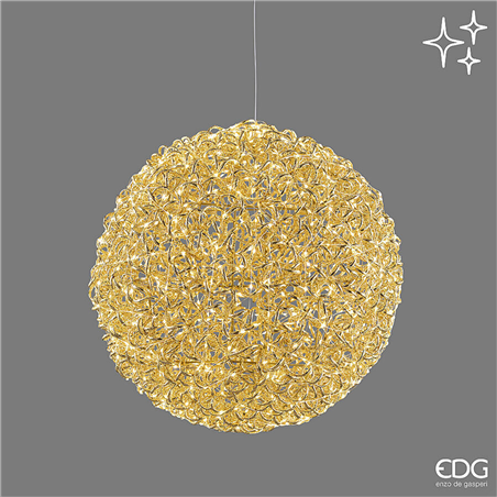 Sfera Curly D50cm 960microled Gold Gold Interno/esterno