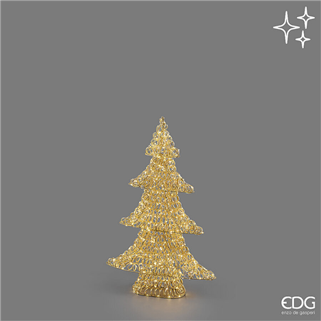 Albero Curly H80cm D53cm  600microled Gold Interno/esterno