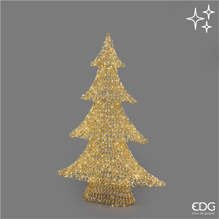 Albero Curly H120cm D86cm 960microled Gold Interno/esterno