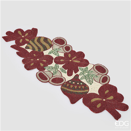 Runner Decoromix Perline 90x30cm Sfere E Fiocchi