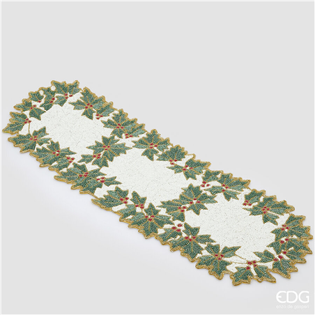 Runner Decoromix Perline 90x30cm Agrifoglio