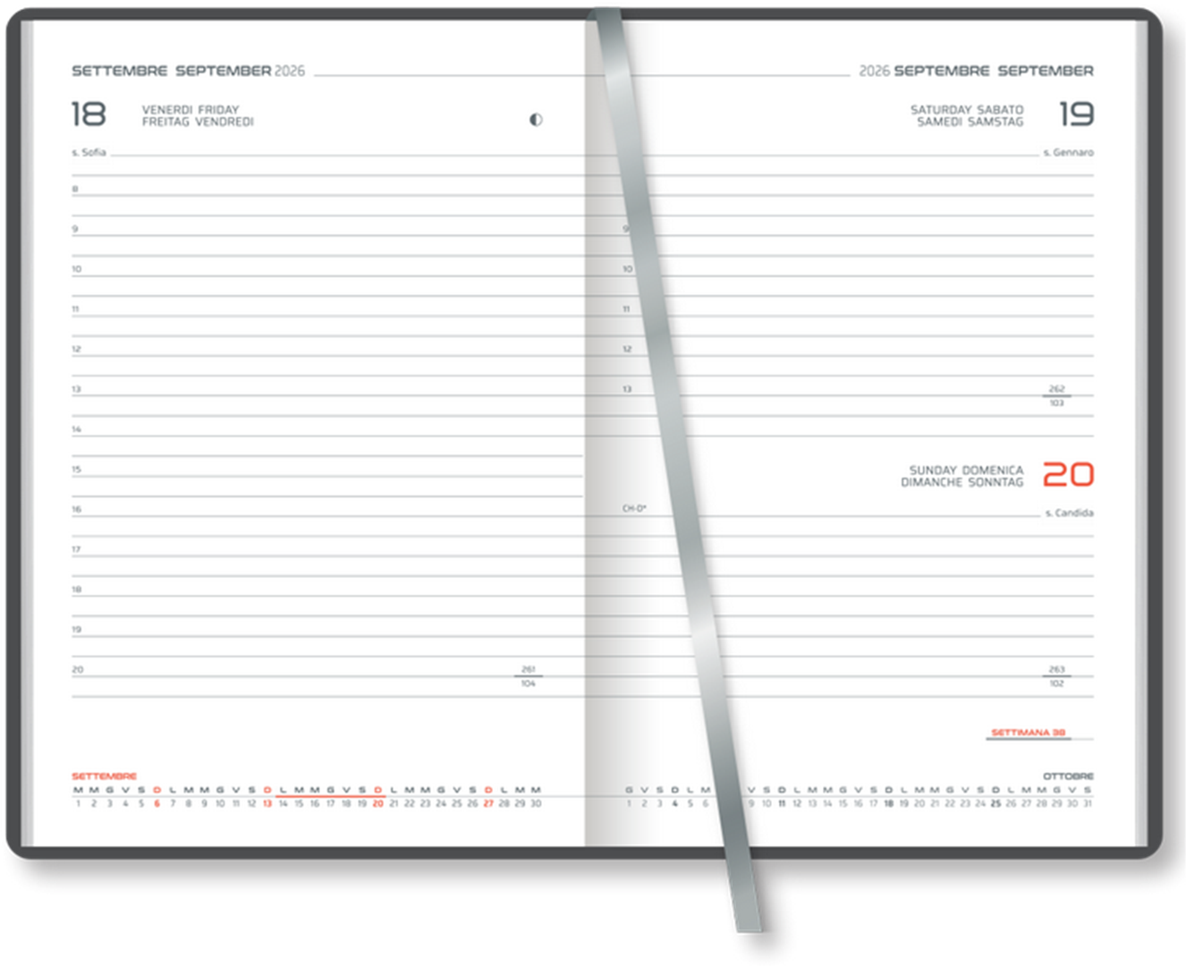Agenda 11x16,5 Giornaliera S/d Noto Flex — immagine 2