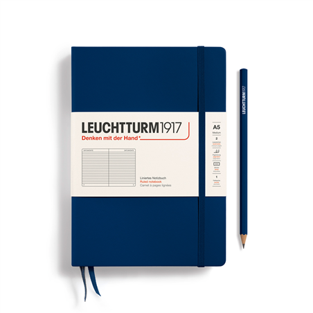 LEUCHTTURM1917 Hardcover Notebook Medium Navy - Lined