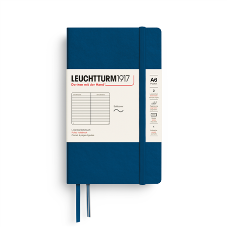 Notebook A6 Pocket Soft Righe Indigo