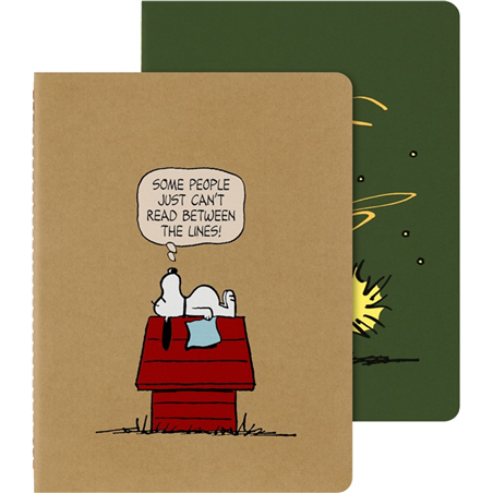 Set Di 2 Quaderni Cahier Xl, Snoopy Woodstock Peanuts