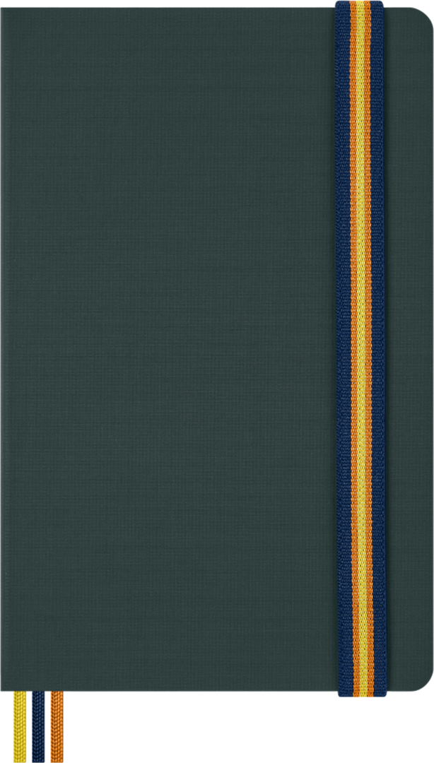 Taccuino Large, A Righe, Hard Con Astuccio K.way Verde — immagine 2