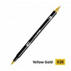 Tombow - Pennarello Dual Brush  026-Yellow Gold