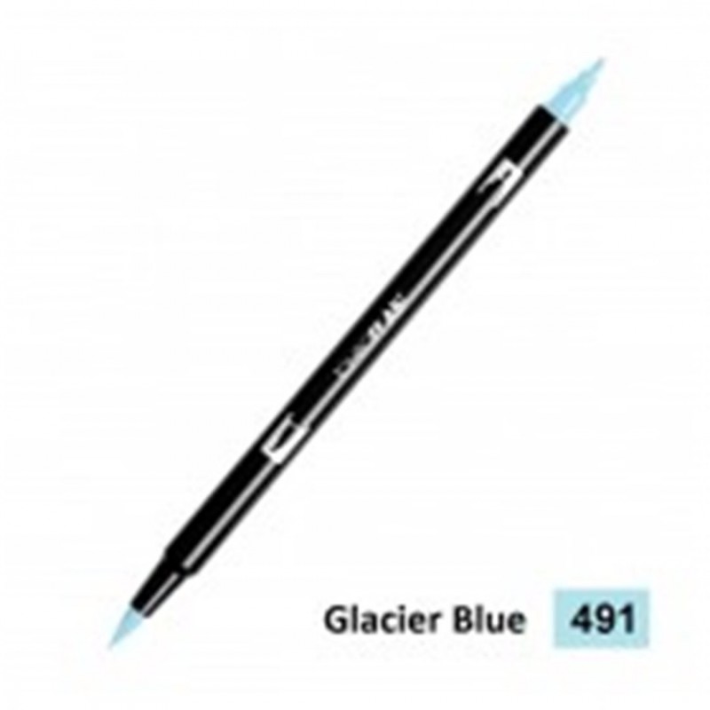 Tombow - Pennarello Dual Brush 491-Glacier Blue
