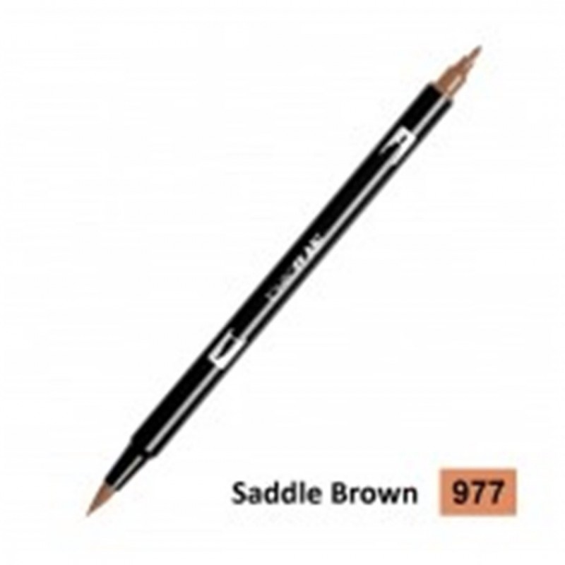 Tombow - Pennarello Dual Brush 977-Saddle Brown