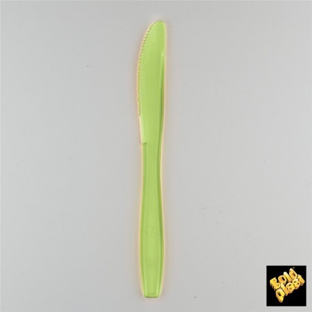 Goldplast - Coltello Luxury Translucide 19mm Ps 10pz Verde Acido