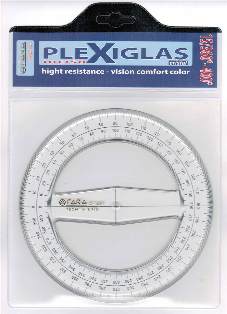 Goniometro Cm.15 In Plex Stampato E Rettificato Techno-Line