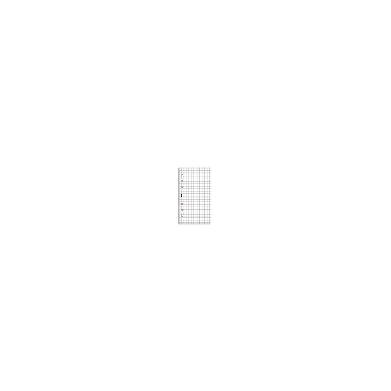 Filofax Ricambio Personal,slim,compact 5mm Bianco Quadretti