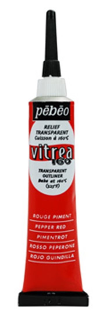 Contorni A Rilievo Vitrea 160 20 Ml  62 Rosso Peperone — immagine 2