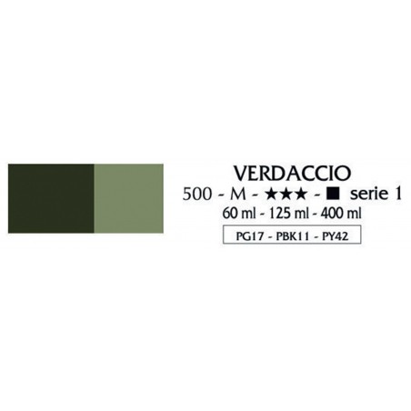 Acrilico Flashe Serie 1 125ml Vaso In Vetro 500 Verdaccio