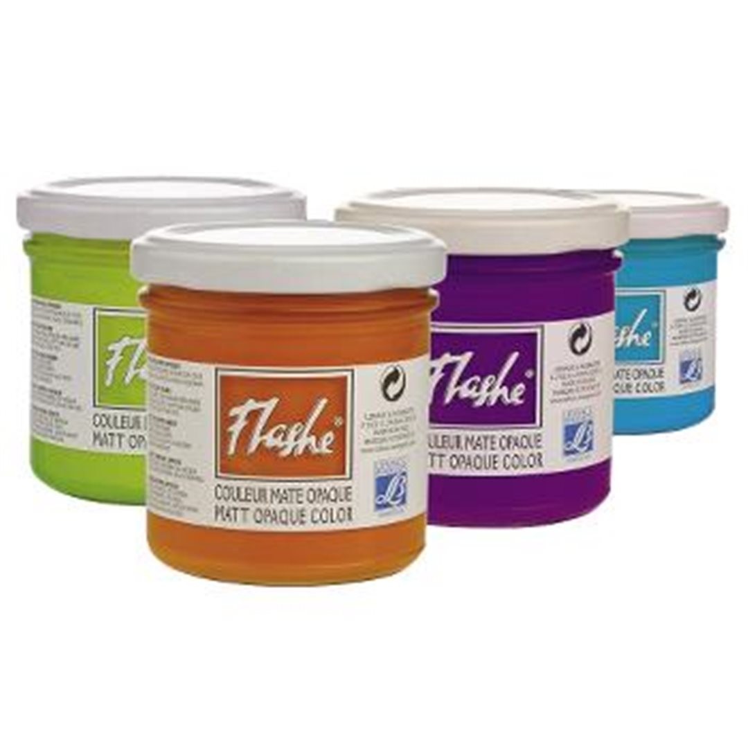 Acrilico Flashe Serie 1 125ml Vaso In Vetro 500 Verdaccio — immagine 2