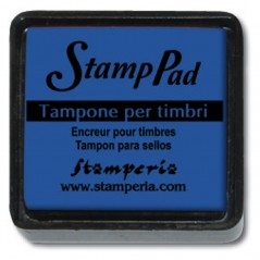 Tampone Pigmento Piccolo Stamp Pad 3 X 3 Cm Blu