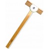 Wooden T Ruler For Protractor Cm 80 | Fara