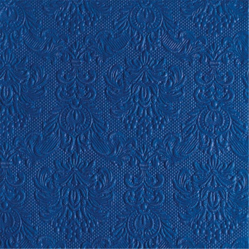 Ambiente Tovagliolo 33x33 Carta Decorato Elegance Blu Navy