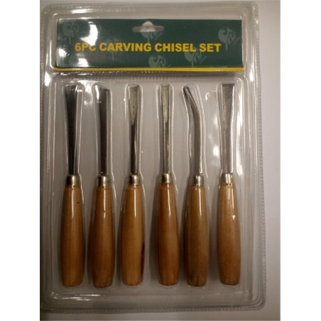 Set 6 Sgorbie Per Legno