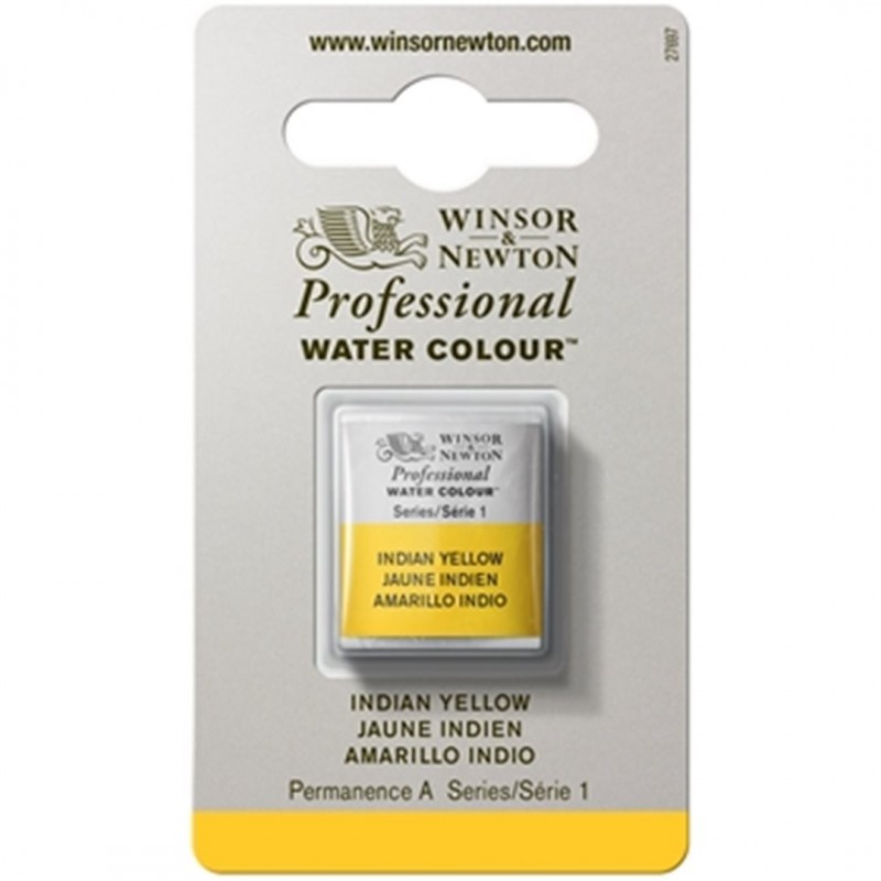 Winsor & Newton Professional Water Colour 1/2 Godet Awc Serie 1 - Colore 319 Giallo Indiano