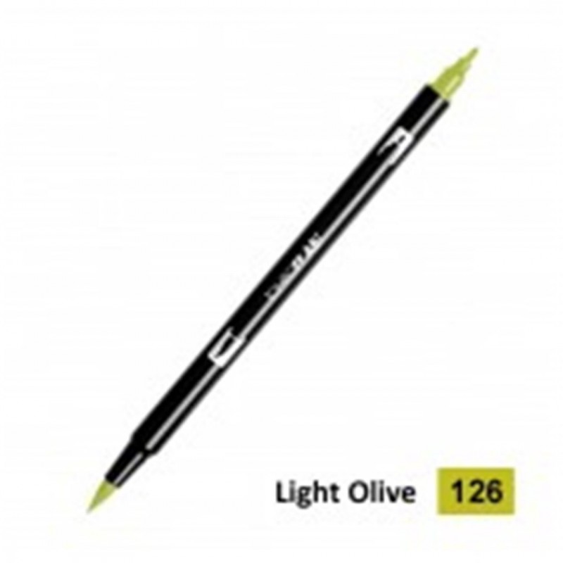 Tombow Pennarello Dual Brush 126-Light Olive